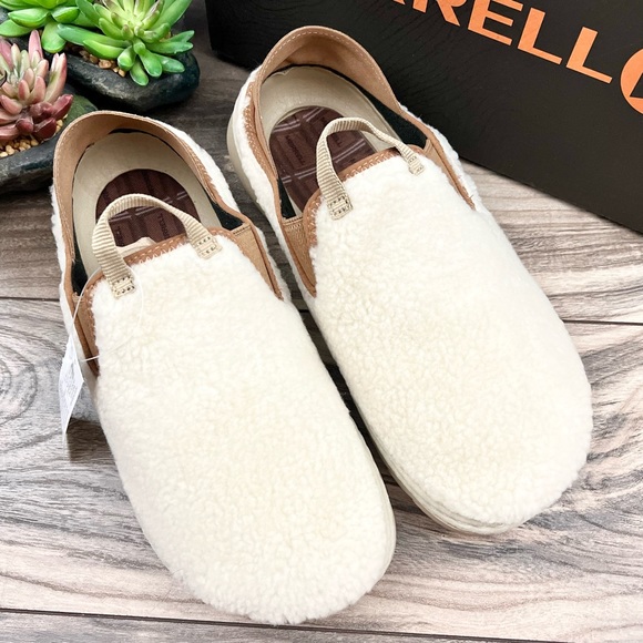 NIB Merrell Hut Moc Cozy Slip On Shoes Smore - Picture 2 of 12
